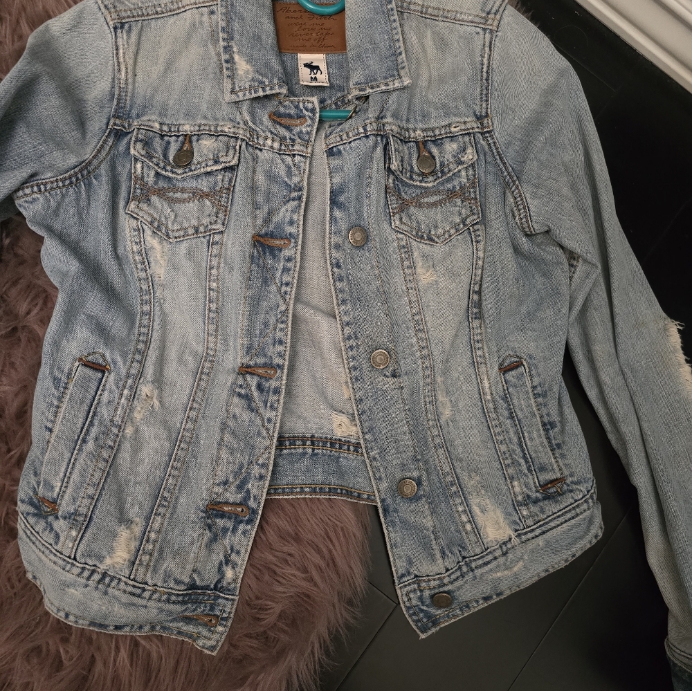 Abercrombie & Fitch Light Blue Jean Jacket